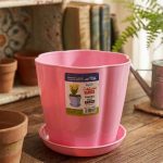 اصيص مقاس 11 سم لون بينك -مشتل اسكندرية