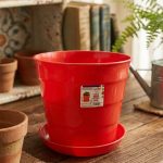 اصيص مقاس 19 سم لون احمر -مشتل اسكندرية