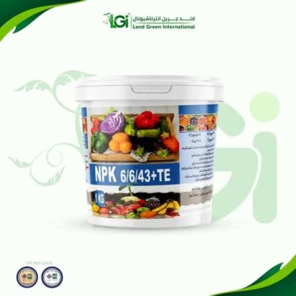 سماد معلق عالي البوتاسيوم NPK 6-6-43 + TE – عبوة 1 كيلو