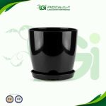أصيص مرايا مقاس 30 سم – اسود