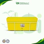 حوض الزراعة 50 سم – اصفر بحامل للبلكونة
