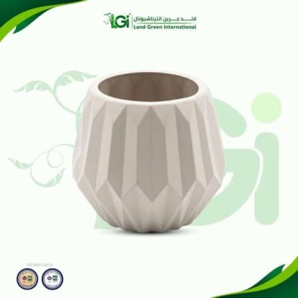 اصيص كريستال مقاس 35 سم – ابيض